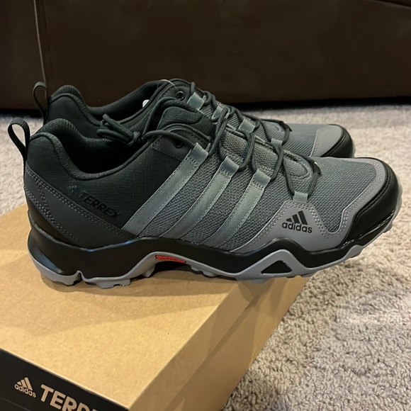 Adidas Terrex AX2R Trail Hiking Shoes Sneakers black grey carbon CM7728 Mens 12 - Picture 3 of 12